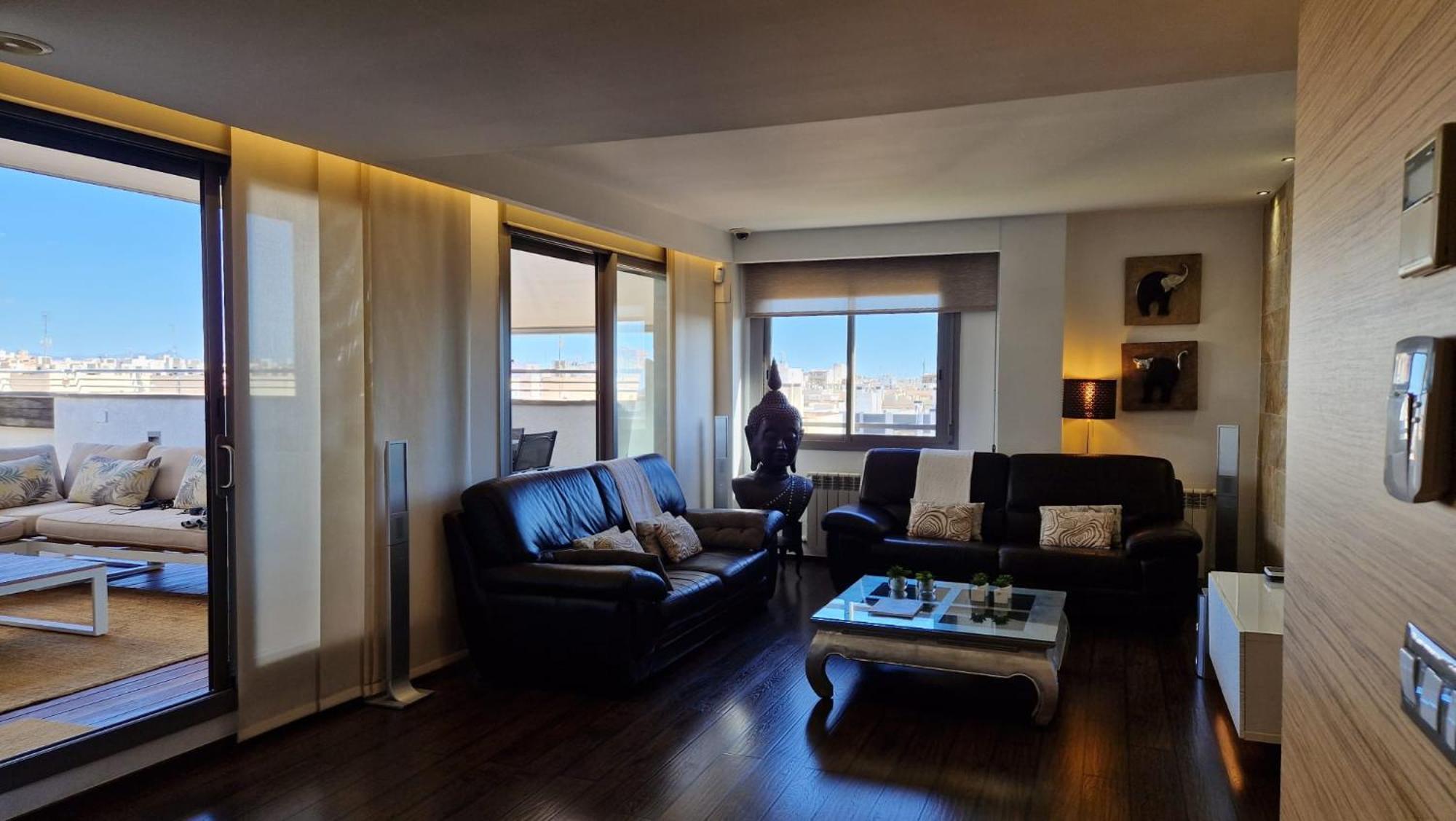 Ferienwohnung Atico De Lujo Con Jacuzzi Climatizado En Terraza Elche Exterior foto